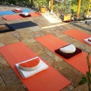 Platz für Yoga im Freien
