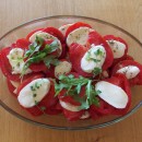 Tomate und Mozzarella